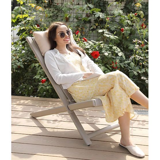 Súprava terasového nábytku CHILL SAND lehátka a stolík