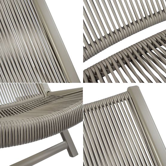 Súprava terasového nábytku CHILL SAND lehátka a stolík