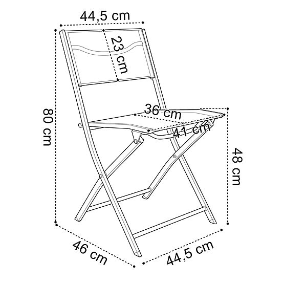 Súprava záhradného nábytku FLORA stolík + 2 stoličky