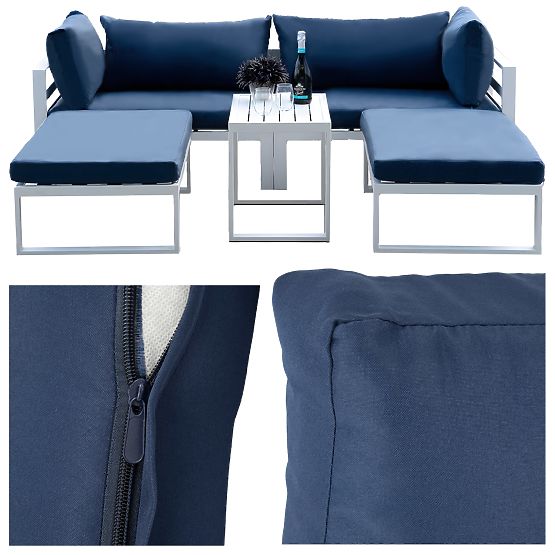 Súprava záhradného nábytku SANTO biela