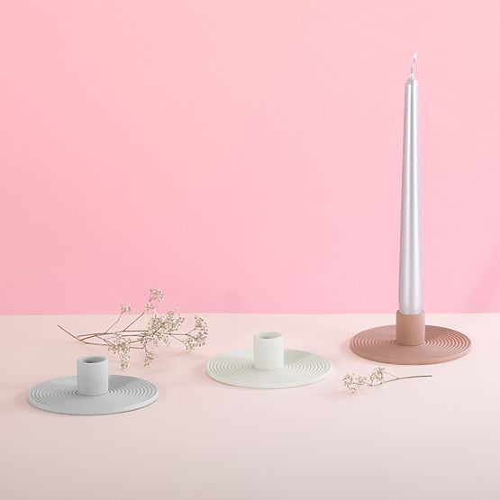 Svietnik MORAB farba púdrová ružová štýl boho do interiéru ameliahome