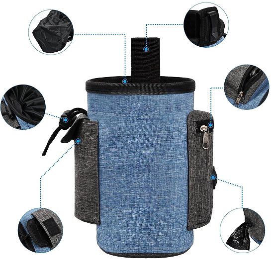 Taška na maškrty pre psa MAILO modrá