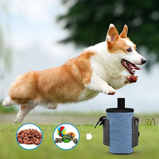 Taška na maškrty pre psa MAILO modrá