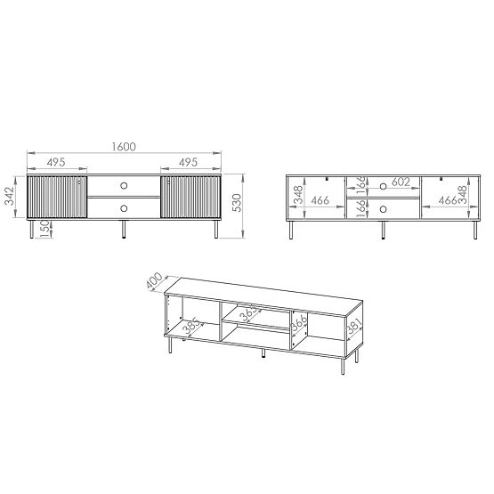 Televízny stolík Sophie - béžový