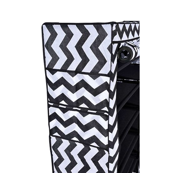 Textilná skriňa na topánky Gabi - zebra