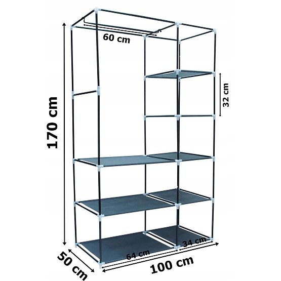 Textilná skriňa s potlačou Venice