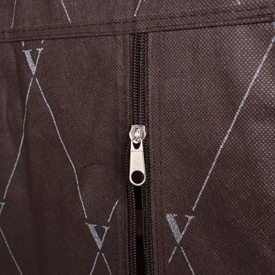 Textilná skrinka na obuv Vitto - hnedá