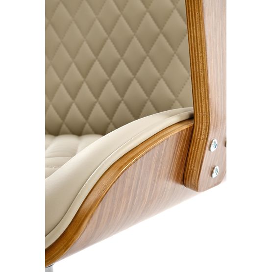 TIMBER kancelárske kreslo orechové/béžové