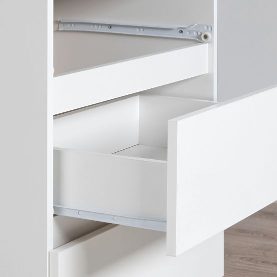 Toaletný stolík so zrkadlom CLP P-2/SL 900x600 ĽAVÝ PK BIELY