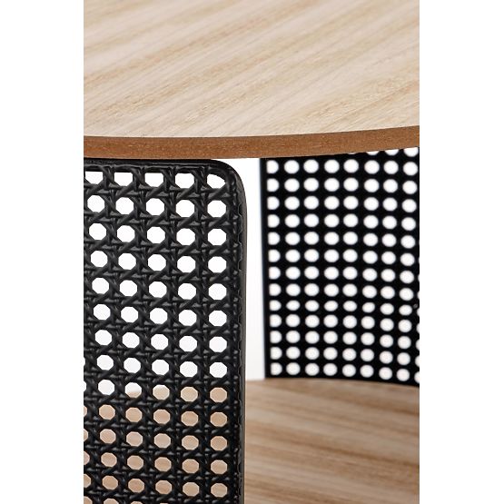 TRAFICA konferenčný stolík prírodný/čierny