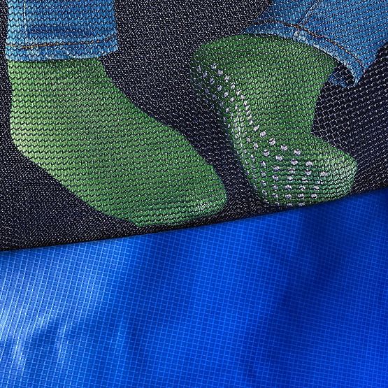 Trampolína s sieťou a rebríkom HENZEN 244 cm modrá FT 8