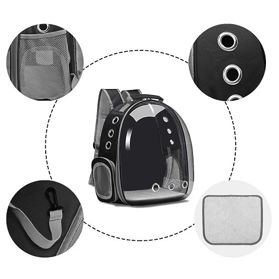 Transportér pre zvieratá P70259 Čierny