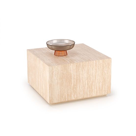 TRAVERTINO KWADRAT konferenčný stolík, travertín (1p=1ks)