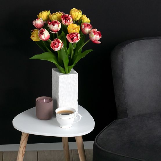 Umelá kvetina TULIPI žltá farba moderný štýl ameliahome