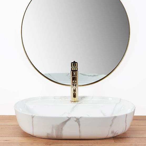 Umyvadlo REA Aura 61 Marmo Shiny