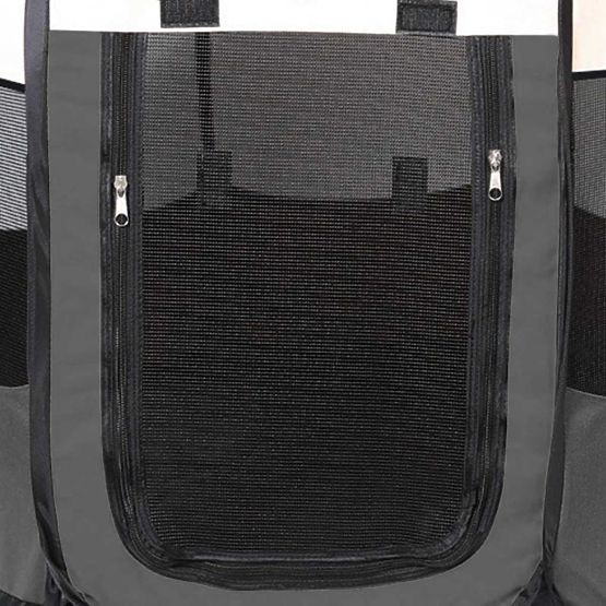 Univerzálna skladacia ohrádka pre psa a mačku - sivá