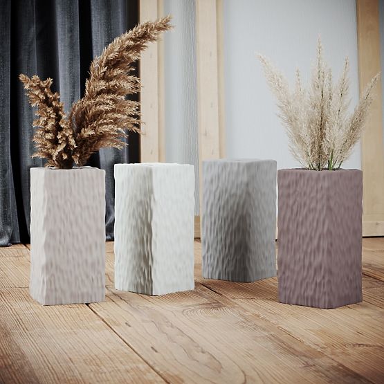 Váza DEVON krémová farba minimalistický štýl do interiéru ameliahome