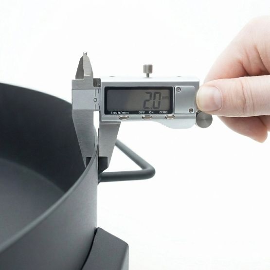 Veľké pevné záhradné liatinové ohnisko 60 cm s držadlami ideálne pre táborák