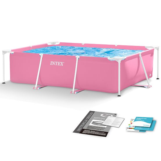 Veľký obdĺžnikový záhradný bazén s rámom 220 x 150 cm INTEX 28266