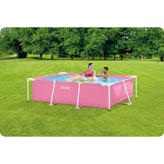 Veľký obdĺžnikový záhradný bazén s rámom 220 x 150 cm INTEX 28266