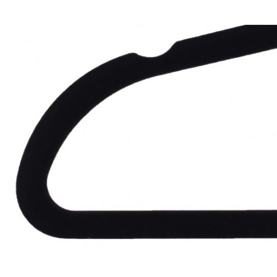 Velúrový vešiak Maxi sada 10 ks - čierny