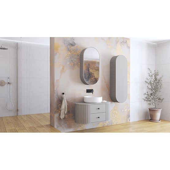 VENEZIA Zrkadlová skrinka 1D kašmír (2p=1ks)