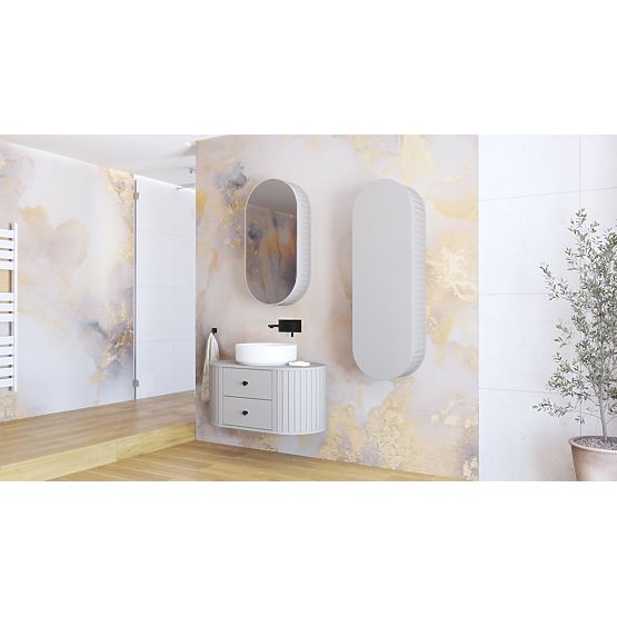 VENEZIA Zrkadlová skrinka 1D kašmír (2p=1ks)