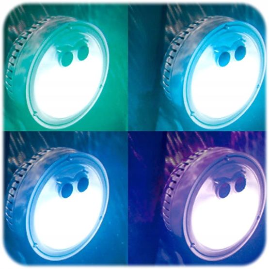 Viacfarebná LED lampa na batérie do SPA INTEX 28503