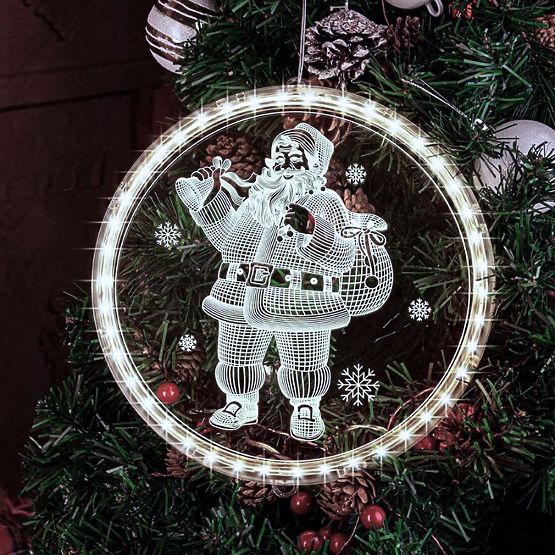 Vianočná LED dekorácia Santa CD003
