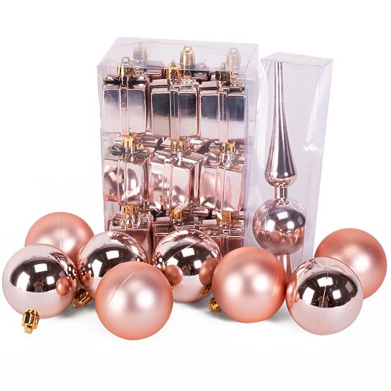 VIANOČNÉ GUĽE MIX 311437 ružová