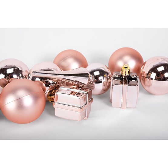 VIANOČNÉ GUĽE MIX 311437 ružová