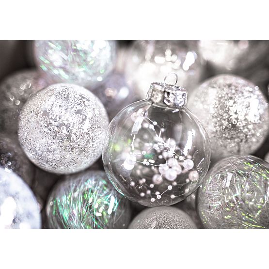 Vianočné ozdoby biele 30ks sysd1688-057