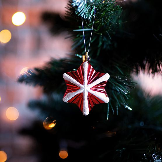 VIANOČNÉ OZDOBY ČERVENO BIELE 78KS SYSD1688-113