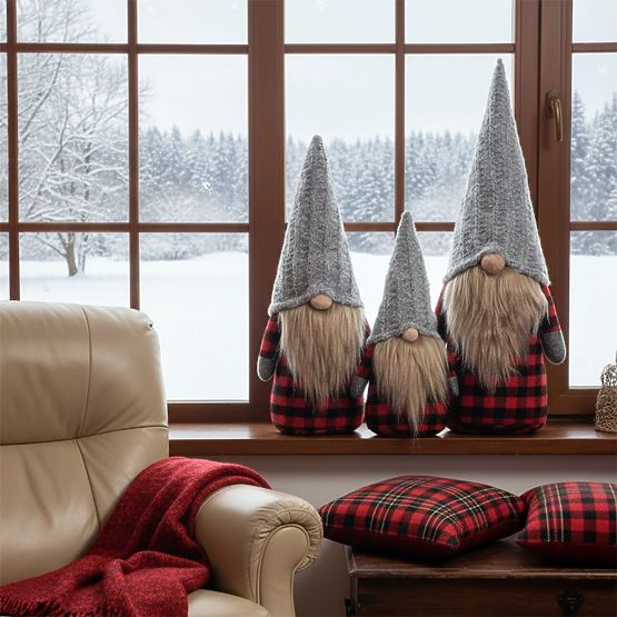 Vianočný škriatok Sada YX055 30+40+50cm