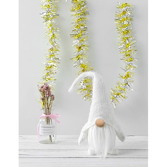 Vianočný škriatok YX068 50cm Biely