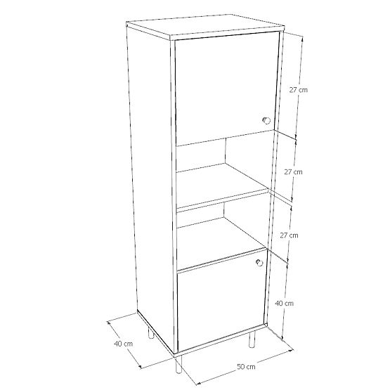 Vitrína do obývacej izby Venus biela loft