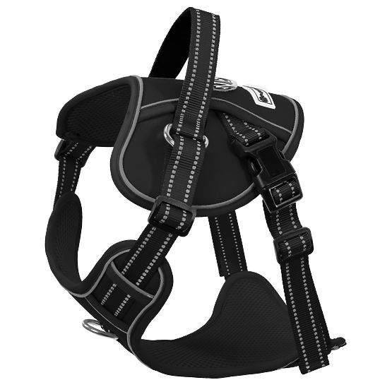Vodítko a postroj pre psa PJ-063 čierna XL