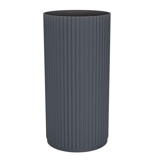 Voľne stojace umývadlo Ciriola, kompozitné, 45x90 cm, tmavosivé, ryhované