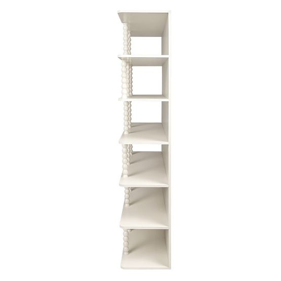 Vysoký regál Perla, biely, podpery guličky