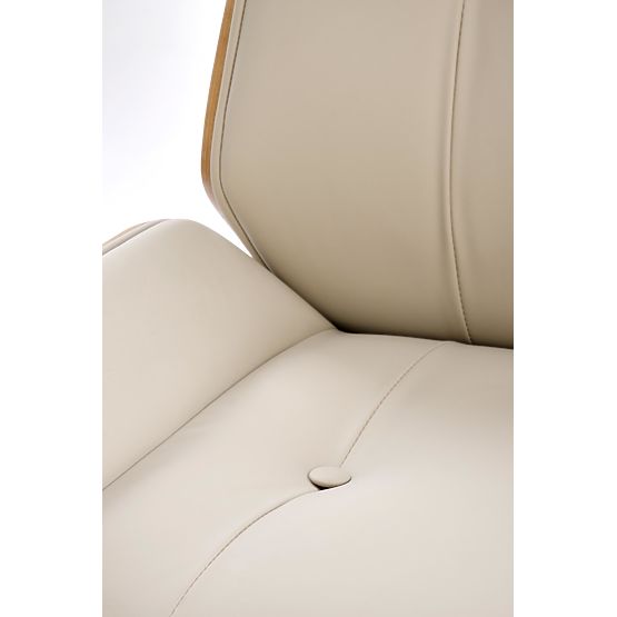 WEBSTER kancelárske kreslo orechové/béžové