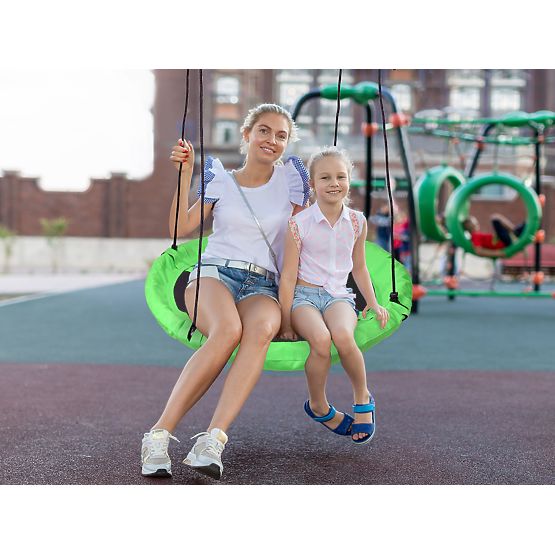 Záhradná hojdačka bocianie hniezdo ROMEK zelená 100 cm