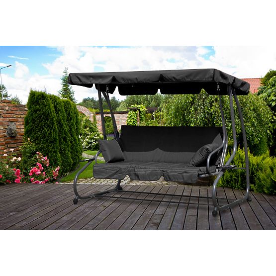 Záhradná hojdačka Swing - šedá