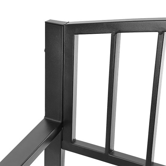 Záhradná lavička s operadlom parková na terasu balkón kovová konštrukcia