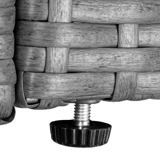 Záhradná nábytková sada FLORENCJA sivá pohovka otoman