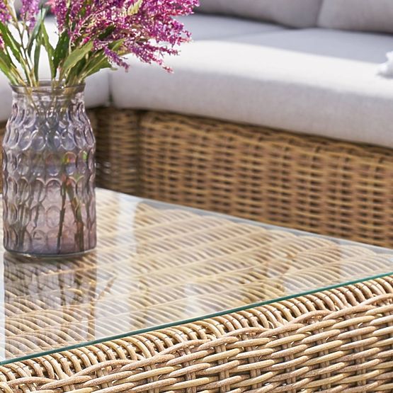 Záhradná nábytková súprava Sandy, technoratan, béžová