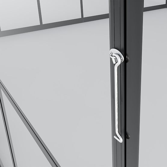 Záhradná oranžéria ProGlass Gazebo Standard so základom 12 m² tvrdené sklo 4 mm, hliník, čierna