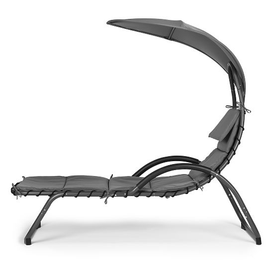 Záhradné lehátko s veľkou oválnou strieškou ModernHome