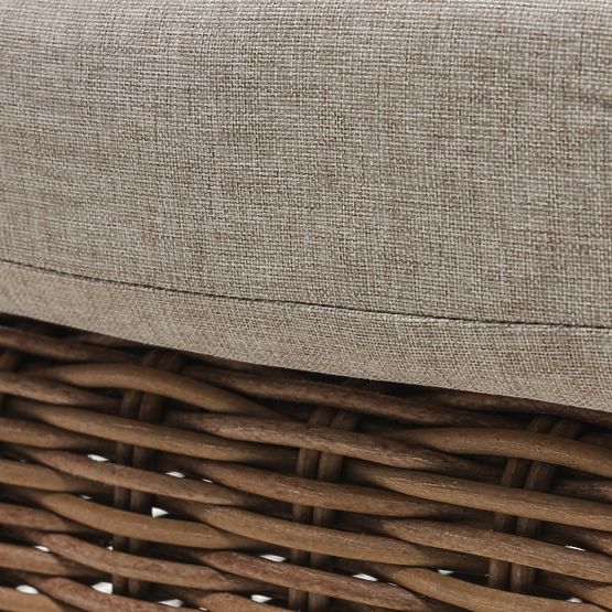 Záhradné lehátko Sandy nastaviteľné, technoratan, béžové