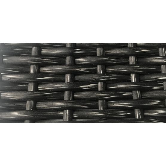 Záhradné lehátko z technoratanu + stolík TWIST sivý