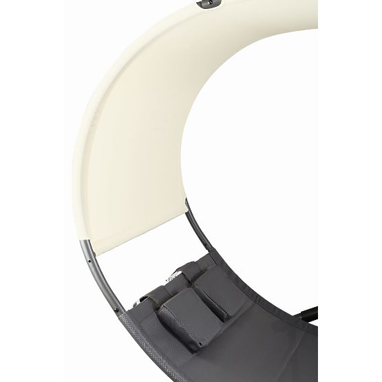 Záhradné ležadlo s baldachýnom hojdačka